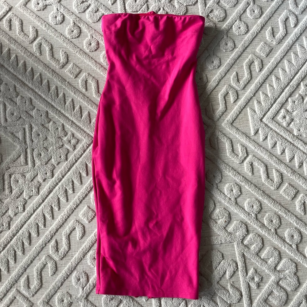 Pink MIDI Bodycon Dress